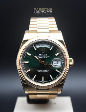 Rolex president Day-date Green Dial Passione Vintage Palermo