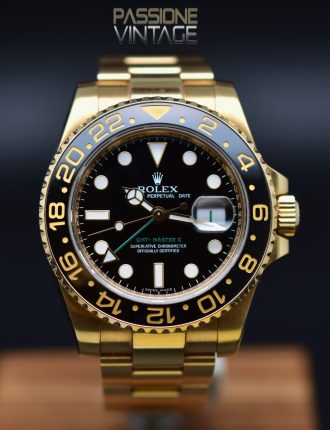 Rolex, GMT-Master II, Yellow Gold, 116718LN, Full Set, Passione Vintage Catania