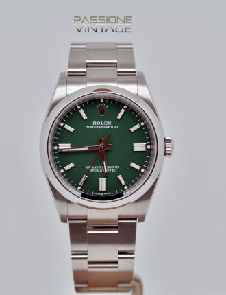 Rolex, Oyster Perpetual, 36, 12600, green, new, full set, Passione Vintage Catania