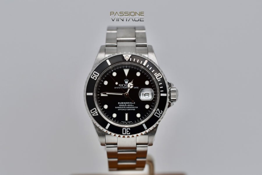 Rolex, Submariner, Date, 16610, black dial, full set, Passione Vintage Catania